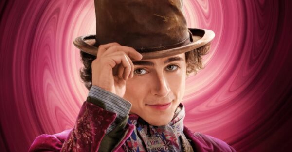 Timothée Chalamet jako Willy Wonka