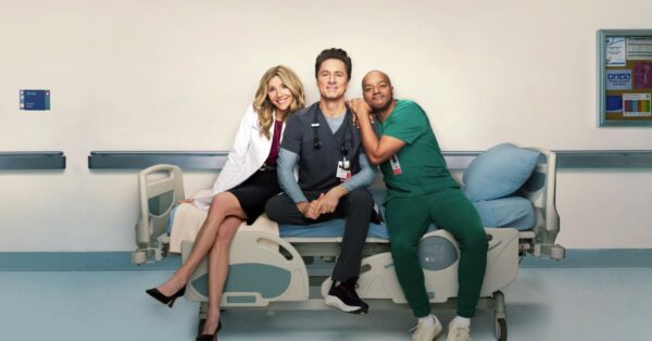 Zach Braff, Sarah Chalke a Donald Faison v hlavních rolích seriálu Scrubs
