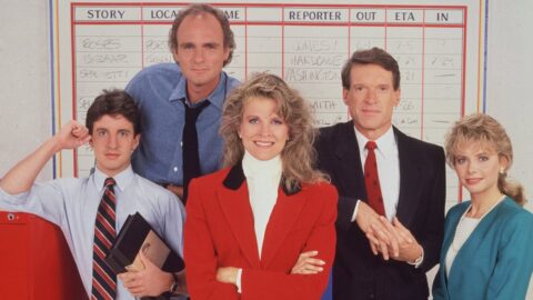 Herci seriálu Murphy Brown na promofotce ze sitcomu CBS