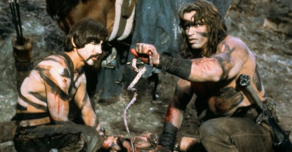 Arnold Schwarzenegger jako Conan Barbar