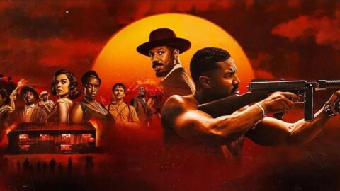 Michael B. Jordan jako dvojčata v thrilleru Sinners na pozadí dramatického západu slunce