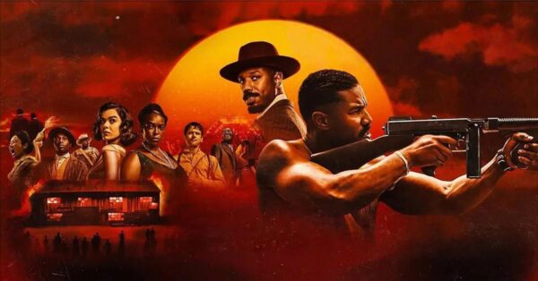 Michael B. Jordan jako dvojčata v thrilleru Sinners na pozadí dramatického západu slunce