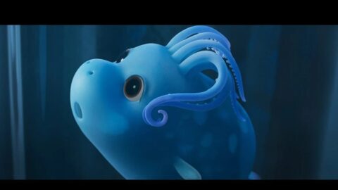 Ally, hlavní postava animovaného filmu Bonga Joon Hoa - chobotnice piglet squid