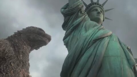 Godzilla v New Yorku - záběr z filmu Godzilla Minus Zero