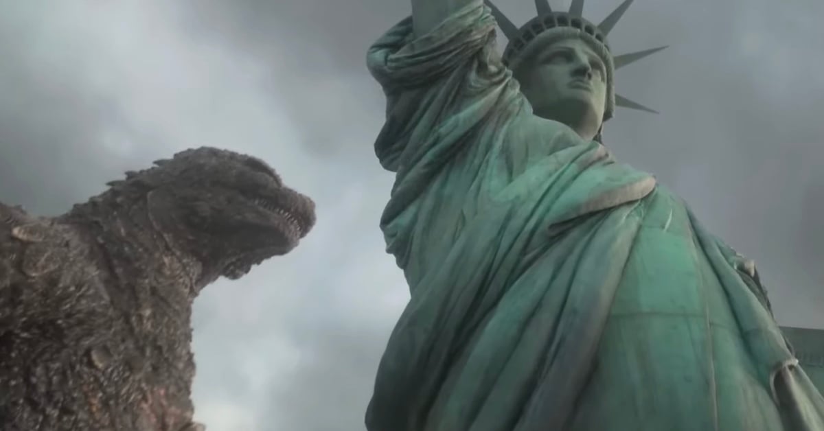 Godzilla v New Yorku - záběr z filmu Godzilla Minus Zero