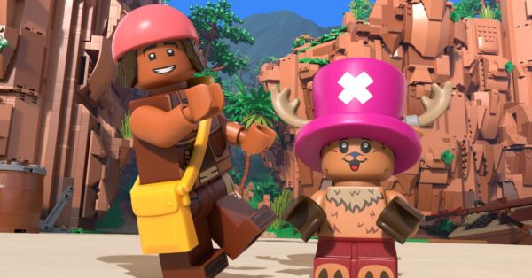 LEGO One Piece - postavy Usoppa a Choppera v animované LEGO adaptaci
