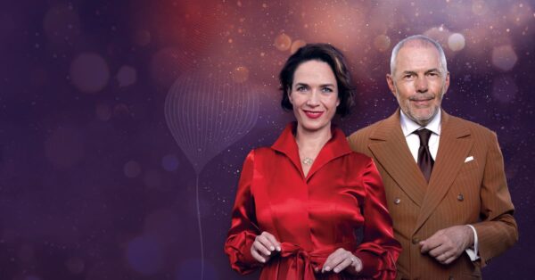 Moderátoři StarDance Tereza Kostková a Marek Eben