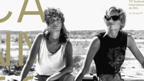 Geena Davis a Susan Sarandon ve filmu Thelma a Louise - oficiální plakát festivalu v Cannes 2026