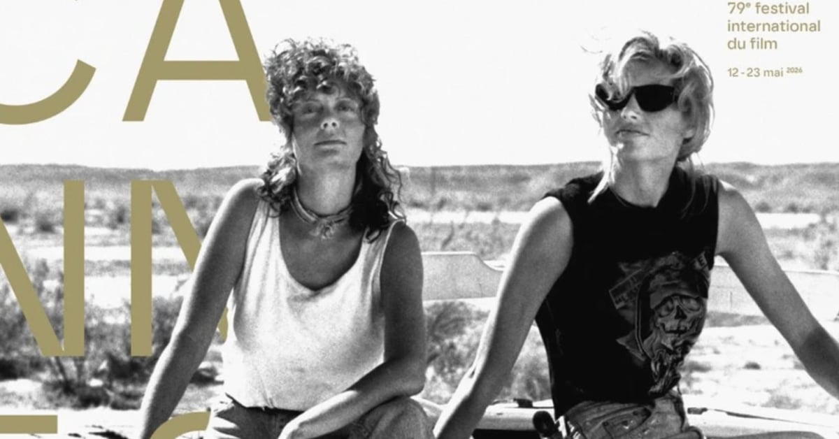 Geena Davis a Susan Sarandon ve filmu Thelma a Louise - oficiální plakát festivalu v Cannes 2026