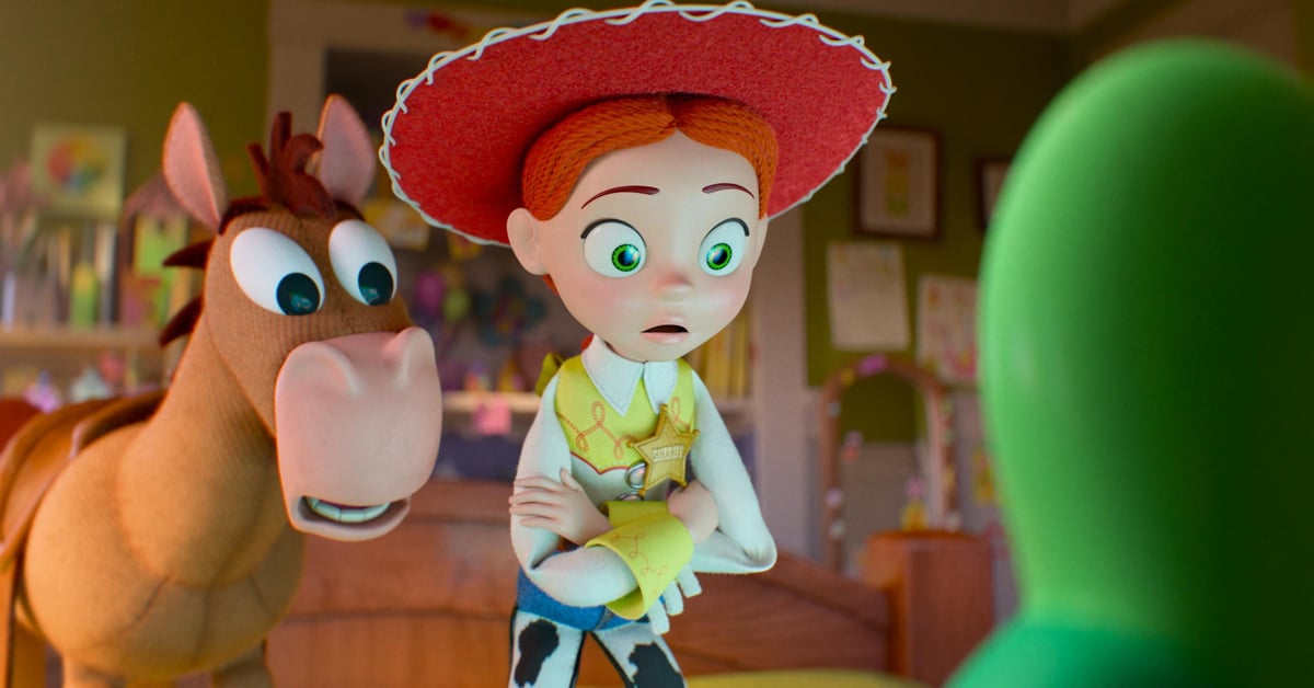 Jessie z Toy Story 5 s vyděšeným výrazem