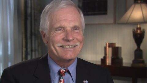 Ted Turner během rozhovoru s American Academy of Achievement