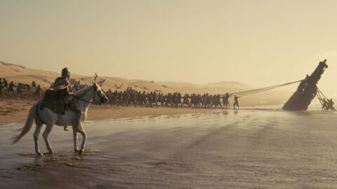 Záběr z filmu The Odyssey od Christophera Nolana