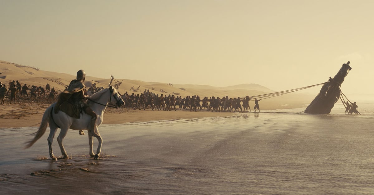 Záběr z filmu The Odyssey od Christophera Nolana