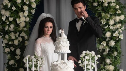 Jacob Elordi jako Elvis Presley po boku Cailee Spaeny ve filmu Priscilla (A24)