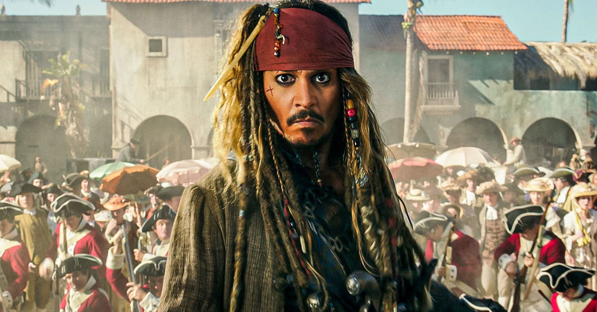 Johnny Depp jako kapitán Jack Sparrow ve filmu Piráti z Karibiku