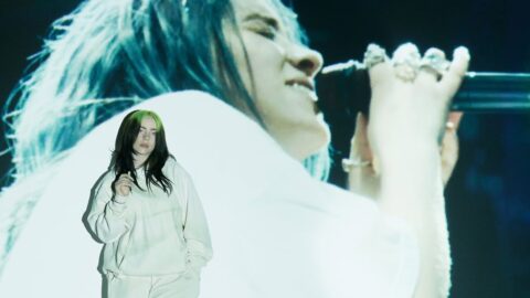 Billie Eilish na koncertě v dokumentu The World’s a Little Blurry