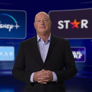 Bob Chapek, bývalý generální ředitel Disney, na prezentaci Disney Investor Day 2020