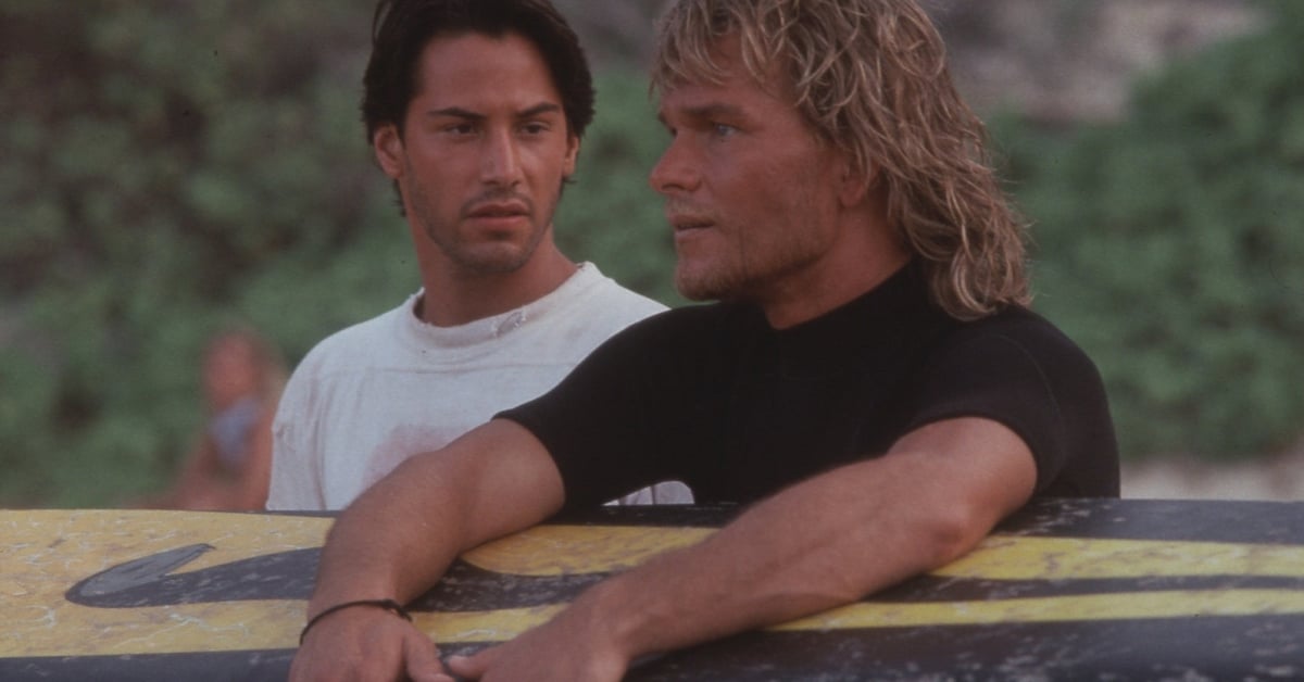 Keanu Reeves a Patrick Swayze ve filmu Bod zlomu z roku 1991