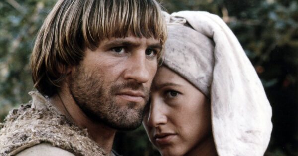 Nathalie Baye a Gérard Depardieu ve filmu Návrat Martina Guerra