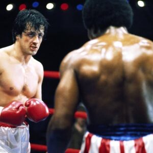 Sylvester Stallone jako Rocky Balboa ve filmu Rocky IV