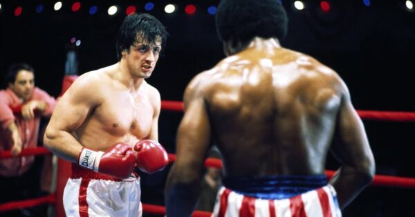 Sylvester Stallone jako Rocky Balboa ve filmu Rocky IV