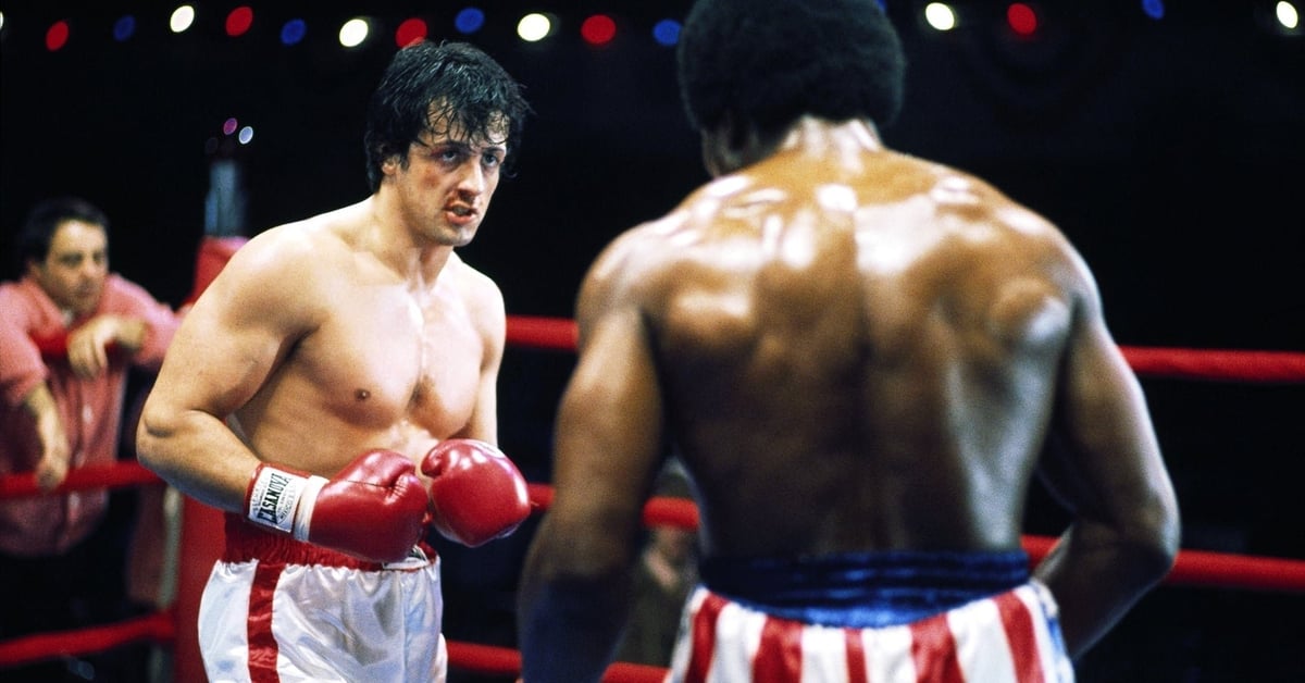 Sylvester Stallone jako Rocky Balboa ve filmu Rocky IV