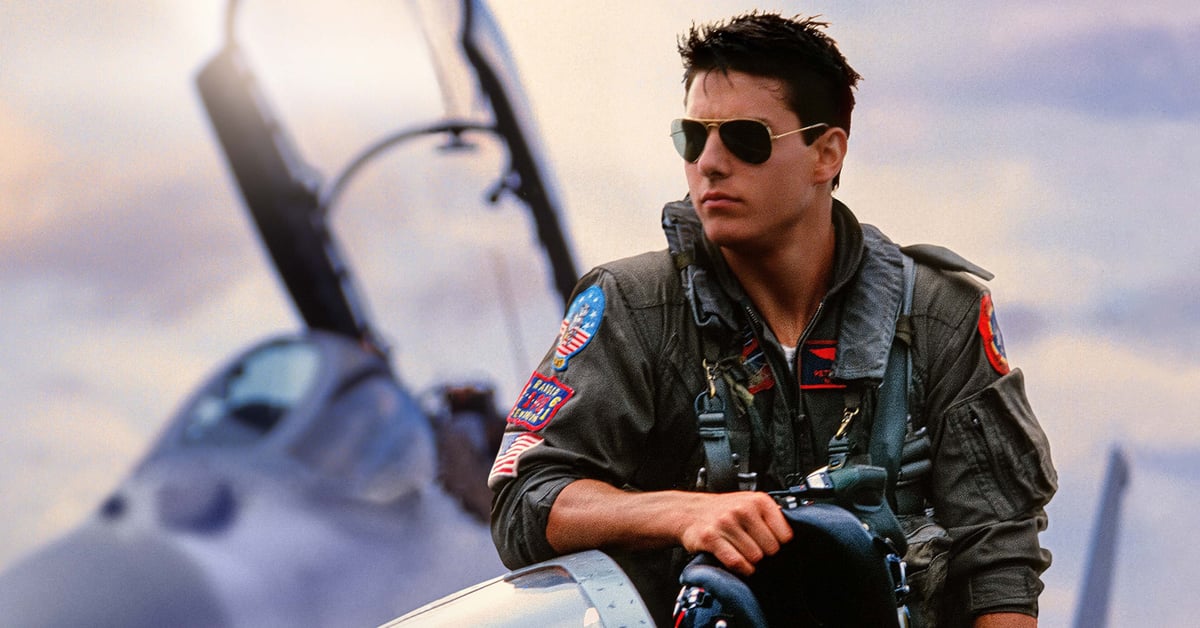 Záběr z filmu Top Gun z roku 1986 s Tomem Cruisem v roli Mavericka