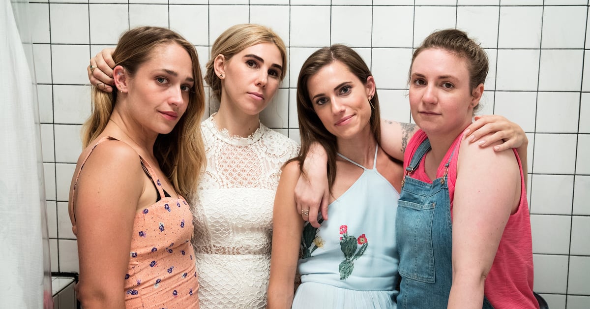 Jemima Kirke, Zosia Mamet, Allison Williams a Lena Dunham, hlavní hrdinky seriálu Girls, na společné propagační fotografii HBO