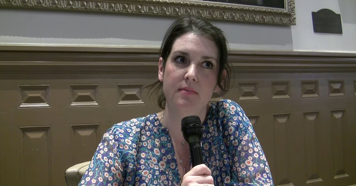 Melanie Lynskey při rozhovoru v roce 2016