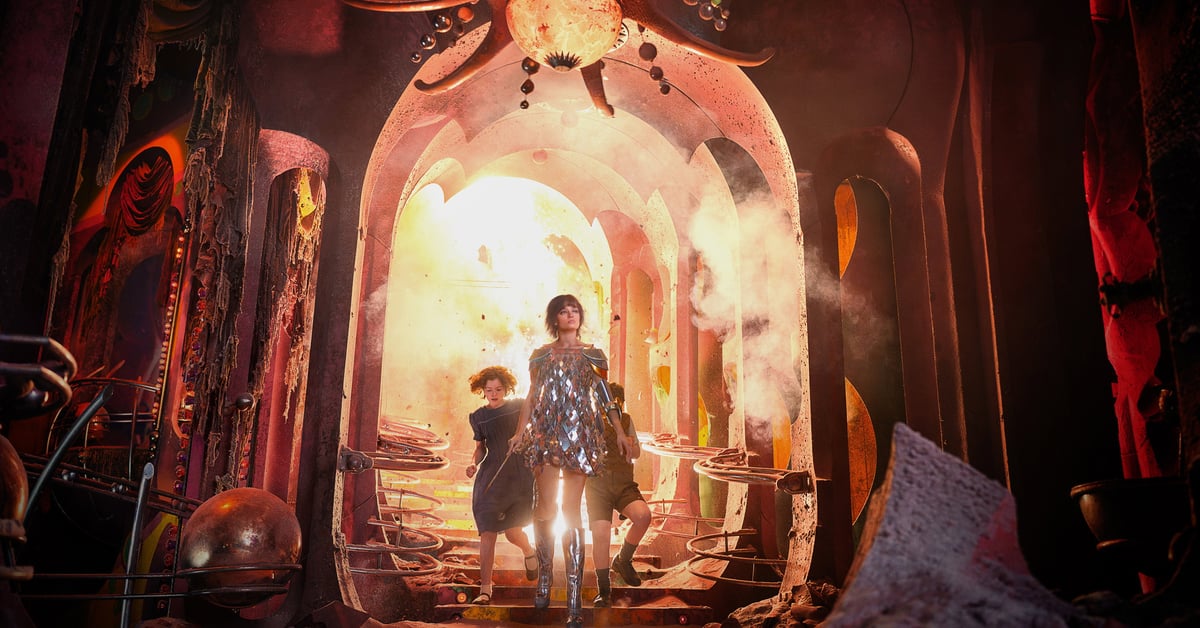Oficiální backdrop z filmu Narnia: Čarodějův synovec, který na Netflix režíruje Greta Gerwig